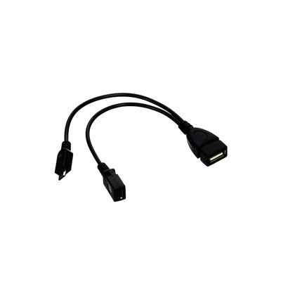 DSYJ Micro USB Host OTG Cable with Micro USB Power for Samsung S7 Edge, S6 Edge, S5, S4 & Nexus 10 9 7 4 Player + All Others 2 Pack