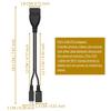 DSYJ Micro USB Host OTG Cable with Micro USB Power for Samsung S7 Edge, S6 Edge, S5, S4 & Nexus 10 9 7 4 Player + All Others 2 Pack view 4