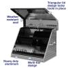 Montezuma 26" x 18" Heavy Duty Steel Triangle Toolbox (aluminum, brite) view 4