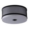 Linea di Liara Mozara Black Modern Farmhouse Flush Mount Ceiling Light Fixture with Metal Mesh Shade Drum Light Fixture Kitchen Light Fixtures Ceiling Bedroom Flush Mount Light, UL Listed view 1