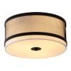 Linea di Liara Mozara Black Modern Farmhouse Flush Mount Ceiling Light Fixture with Metal Mesh Shade Drum Light Fixture Kitchen Light Fixtures Ceiling Bedroom Flush Mount Light, UL Listed view 2