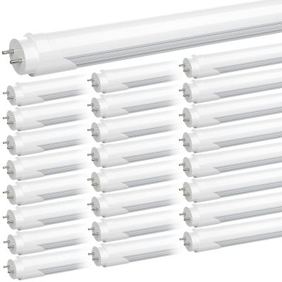 Flourescent Light Bulbs Replacement, 24W 3200LM 5000K Frosted Type A+B, 25P