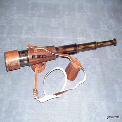 Brass Handheld Telescope for Travellers, Nautical Collector's And Home Decorative.