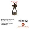Adonai Hardware Dalphon Decorative Brass Door Knocker view 2