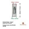 Adonai Hardware "Joppa Brass Door Knocker (Satin Nickel) view 2