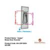 Adonai Hardware "Joppa Brass Door Knocker (Satin Nickel) view 3