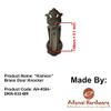 Adonai Hardware Kishion Decorative Brass Door Knocker view 3