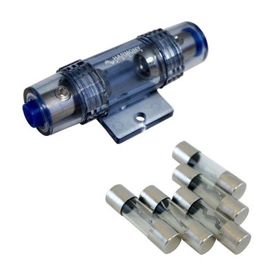 AGU Fuse Holder 4-8 Gauge with 40 Amp Fuses Car Marine Stereo Harmony Audio