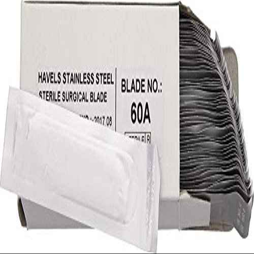 Havalon #60A Stainless Steel Bulk Replacement Blades, 50 Count