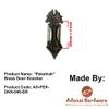 Adonai Hardware Pekahiah Decorative Brass Door Knocker view 3