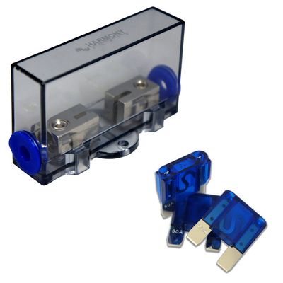 Maxi Fuse Holder with 60 Amp Fuses Car Boat Marine Stereo Harmony Audio