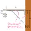 Desunia Adjustable Closet Rod & Shelf Support Bracket - Chrome - 1 Pack view 4