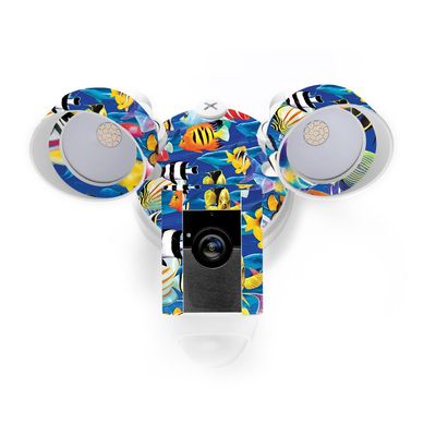 MightySkins Skin Compatible with Ring Floodlight Cam - Tropical Fish | Protective, Durable, and Unique Vinyl Decal wrap Cover | Easy to Apply, Remove, and Change Styles | Made in The USA