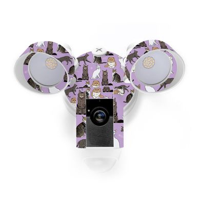 MightySkins Skin Compatible with Ring Floodlight Cam - Cat Chaos | Protective, Durable, and Unique Vinyl Decal wrap Cover | Easy to Apply, Remove, and Change Styles | Made in The USA