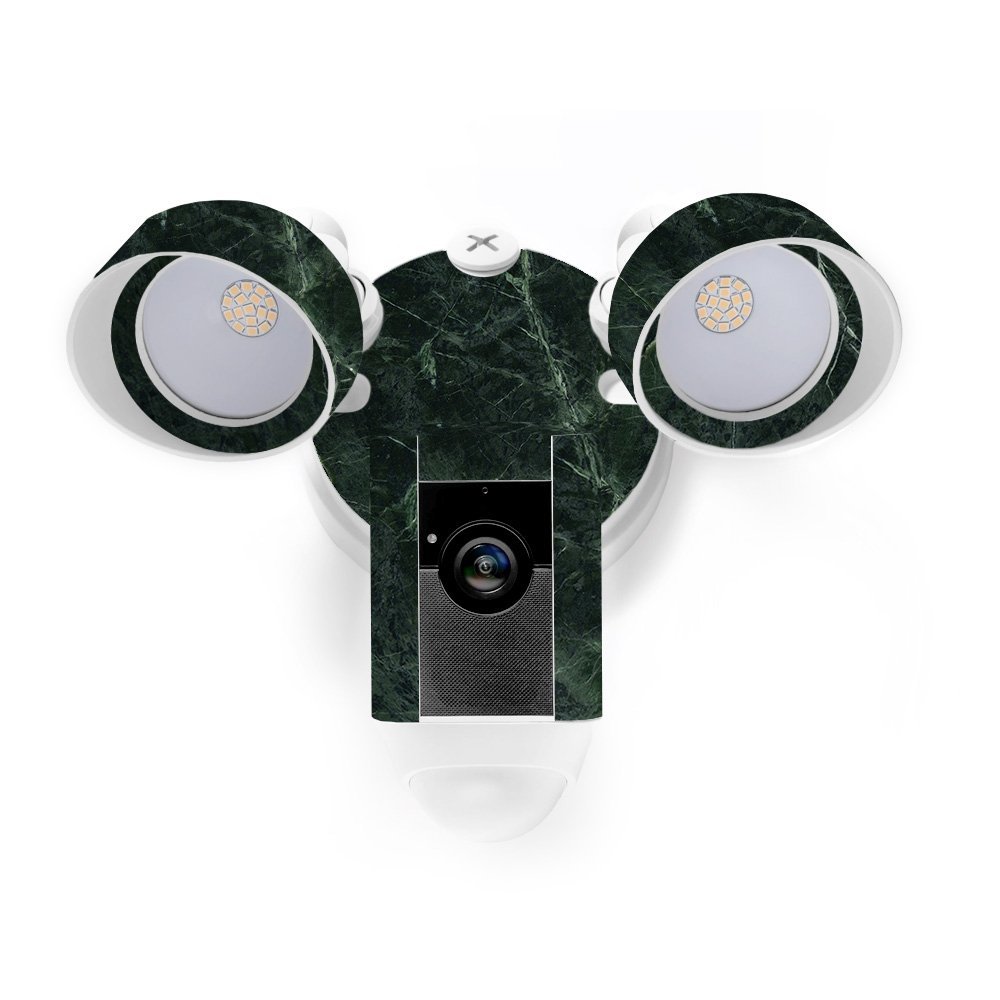 MightySkins Skin Compatible with Ring Floodlight Cam - Green Marble | Protective, Durable, and Unique Vinyl Decal wrap Cover | Easy to Apply, Remove, and Change Styles | Made in The USA