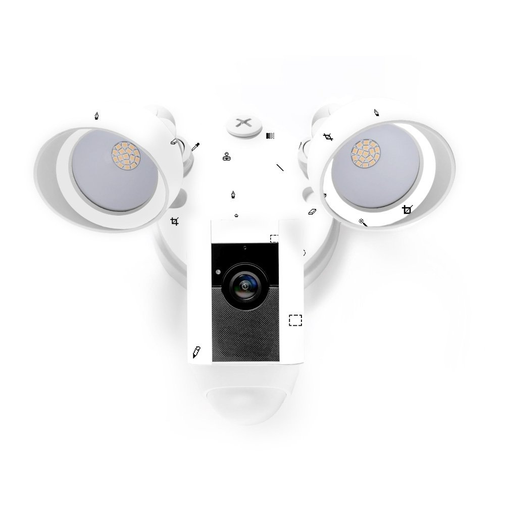 MightySkins Skin Compatible with Ring Floodlight Cam - Pixel Pattern | Protective, Durable, and Unique Vinyl Decal wrap Cover | Easy to Apply, Remove, and Change Styles | Made in The USA