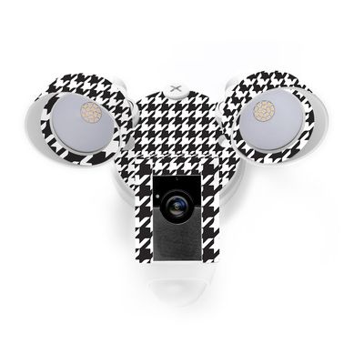 MightySkins Skin Compatible with Ring Floodlight Cam - Houndstooth | Protective, Durable, and Unique Vinyl Decal wrap Cover | Easy to Apply, Remove, and Change Styles | Made in The USA