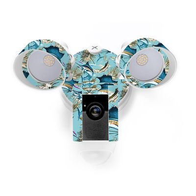 MightySkins Skin Compatible with Ring Floodlight Cam - Island Fish | Protective, Durable, and Unique Vinyl Decal wrap Cover | Easy to Apply, Remove, and Change Styles | Made in The USA