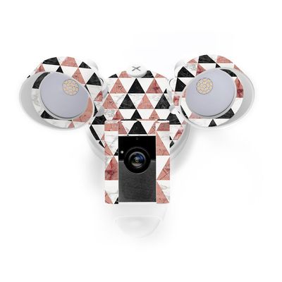 MightySkins Skin Compatible with Ring Floodlight Cam - Marble Pyramids | Protective, Durable, and Unique Vinyl Decal wrap Cover | Easy to Apply, Remove, and Change Styles | Made in The USA