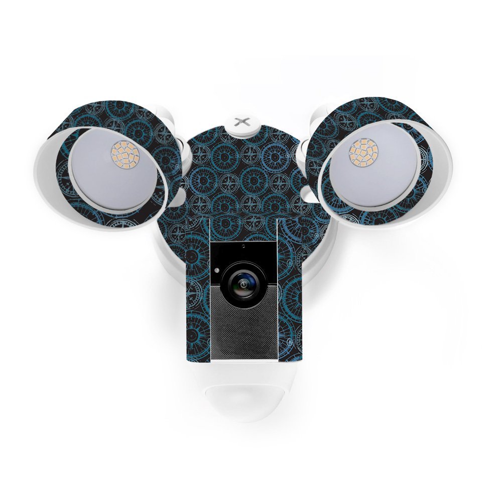 MightySkins Skin Compatible with Ring Floodlight Cam - Compass Tile | Protective, Durable, and Unique Vinyl Decal wrap Cover | Easy to Apply, Remove, and Change Styles | Made in The USA