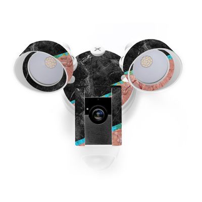 MightySkins Skin Compatible with Ring Floodlight Cam - Cut Marble | Protective, Durable, and Unique Vinyl Decal wrap Cover | Easy to Apply, Remove, and Change Styles | Made in The USA