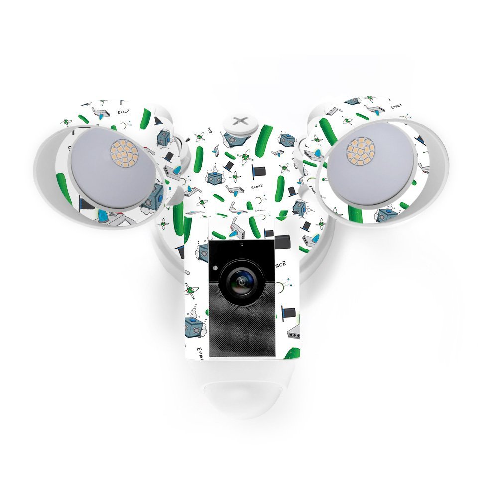 MightySkins Skin Compatible with Ring Floodlight Cam - Science Cartoon | Protective, Durable, and Unique Vinyl Decal wrap Cover | Easy to Apply, Remove, and Change Styles | Made in The USA