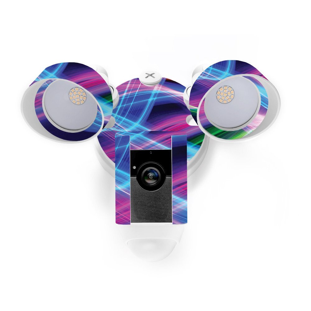 MightySkins Skin Compatible with Ring Floodlight Cam - Light Waves | Protective, Durable, and Unique Vinyl Decal wrap Cover | Easy to Apply, Remove, and Change Styles | Made in The USA