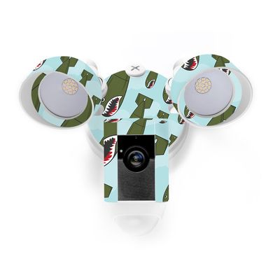 MightySkins Skin Compatible with Ring Floodlight Cam - Bombs Away | Protective, Durable, and Unique Vinyl Decal wrap Cover | Easy to Apply, Remove, and Change Styles | Made in The USA