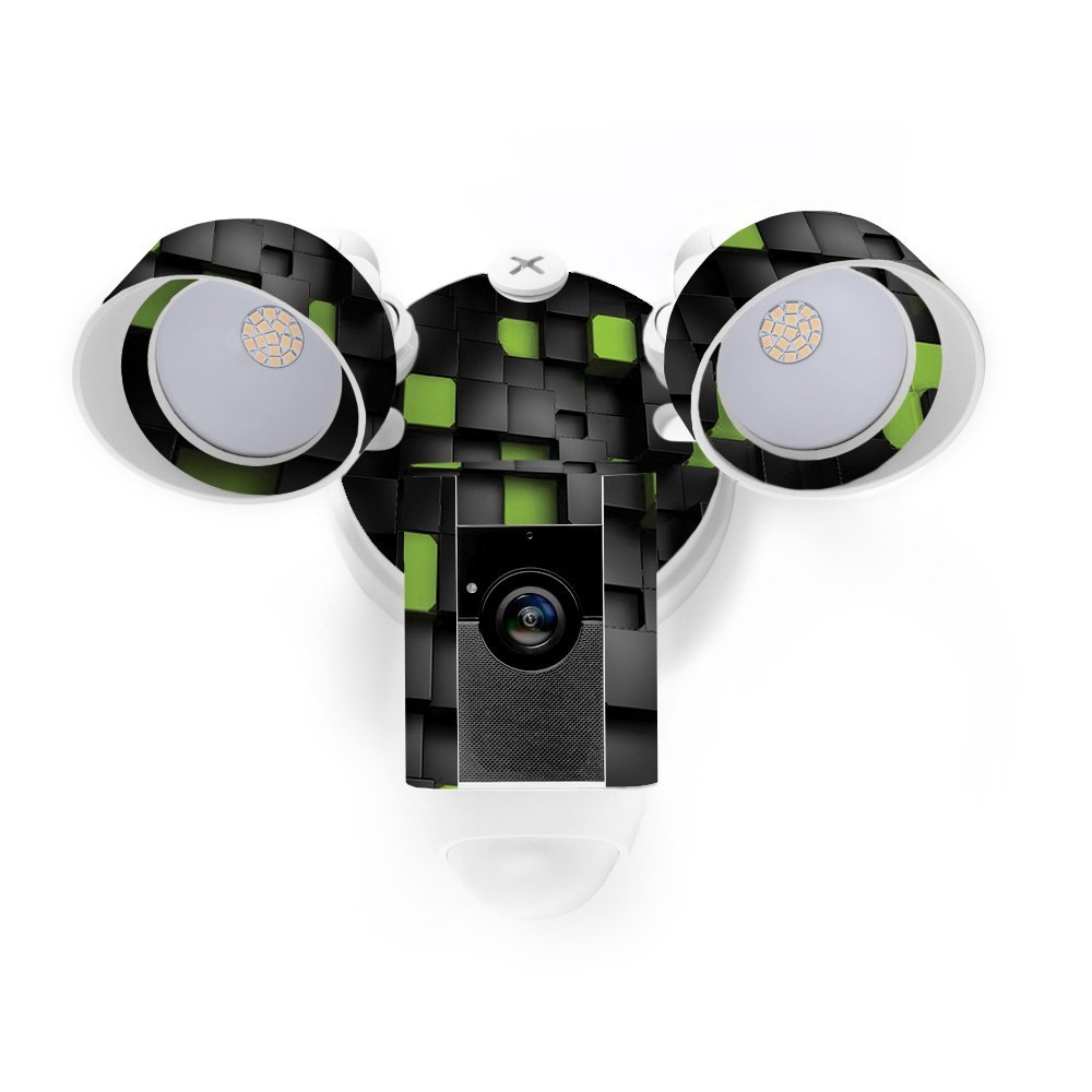 MightySkins Skin Compatible with Ring Floodlight Cam - Cubes | Protective, Durable, and Unique Vinyl Decal wrap Cover | Easy to Apply, Remove, and Change Styles | Made in The USA