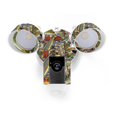 MightySkins Skin Compatible with Ring Floodlight Cam - Fish Puzzle | Protective, Durable, and Unique Vinyl Decal wrap Cover | Easy to Apply, Remove, and Change Styles | Made in The USA