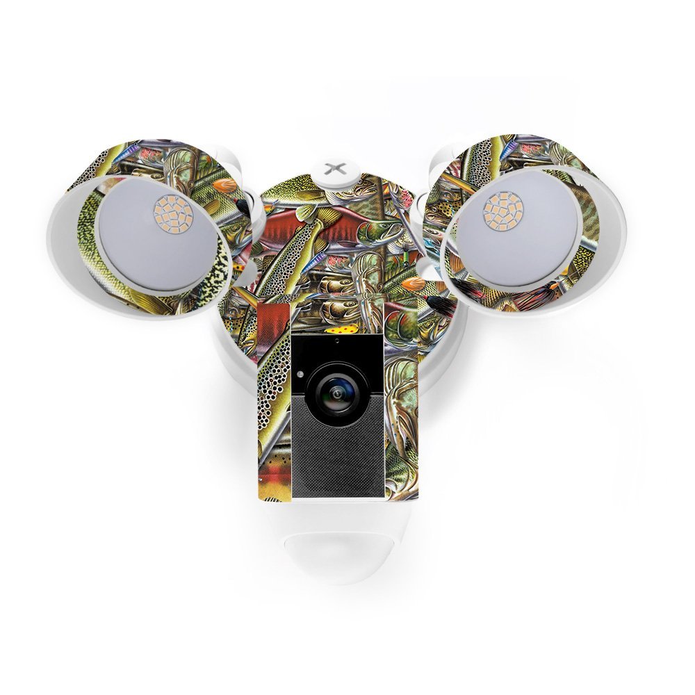 MightySkins Skin Compatible with Ring Floodlight Cam - Fish Puzzle | Protective, Durable, and Unique Vinyl Decal wrap Cover | Easy to Apply, Remove, and Change Styles | Made in The USA