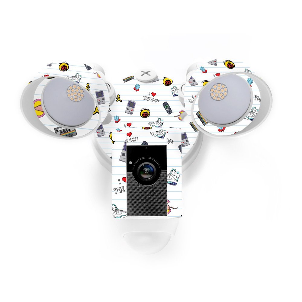 MightySkins Skin Compatible with Ring Floodlight Cam - Love The 90s | Protective, Durable, and Unique Vinyl Decal wrap Cover | Easy to Apply, Remove, and Change Styles | Made in The USA