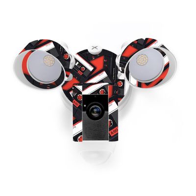 MightySkins Skin Compatible with Ring Floodlight Cam - Mixtape | Protective, Durable, and Unique Vinyl Decal wrap Cover | Easy to Apply, Remove, and Change Styles | Made in The USA