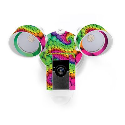 MightySkins Skin Compatible with Ring Floodlight Cam - Hallucinate | Protective, Durable, and Unique Vinyl Decal wrap Cover | Easy to Apply, Remove, and Change Styles | Made in The USA