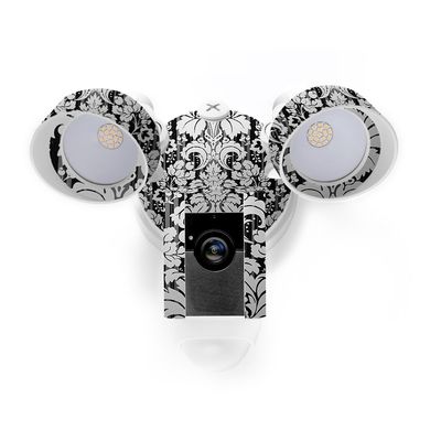 MightySkins Skin Compatible with Ring Floodlight Cam - Floral Retro | Protective, Durable, and Unique Vinyl Decal wrap Cover | Easy to Apply, Remove, and Change Styles | Made in The USA