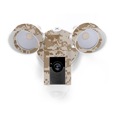 MightySkins Skin Compatible with Ring Floodlight Cam - Desert Camo | Protective, Durable, and Unique Vinyl Decal wrap Cover | Easy to Apply, Remove, and Change Styles | Made in The USA