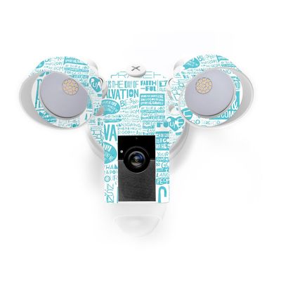 MightySkins Skin Compatible with Ring Floodlight Cam - Faith | Protective, Durable, and Unique Vinyl Decal wrap Cover | Easy to Apply, Remove, and Change Styles | Made in The USA