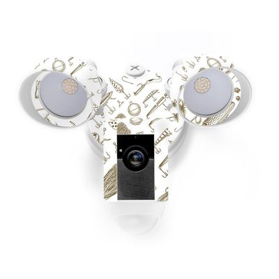 MightySkins Skin Compatible with Ring Floodlight Cam - Retro Lures | Protective, Durable, and Unique Vinyl Decal wrap Cover | Easy to Apply, Remove, and Change Styles | Made in The USA