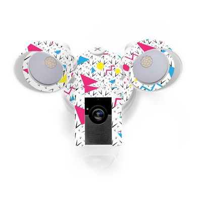 MightySkins Skin Compatible with Ring Floodlight Cam - 90s Fun | Protective, Durable, and Unique Vinyl Decal wrap Cover | Easy to Apply, Remove, and Change Styles | Made in The USA