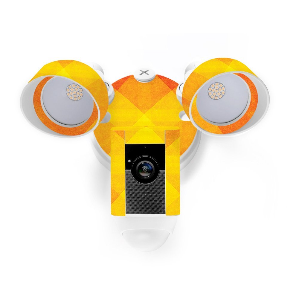 MightySkins Skin Compatible with Ring Floodlight Cam - Orange Texture | Protective, Durable, and Unique Vinyl Decal wrap Cover | Easy to Apply, Remove, and Change Styles | Made in The USA