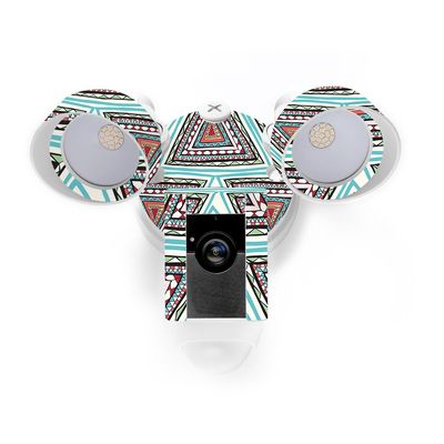 MightySkins Skin Compatible with Ring Floodlight Cam - Aztec Pyramids | Protective, Durable, and Unique Vinyl Decal wrap Cover | Easy to Apply, Remove, and Change Styles | Made in The USA