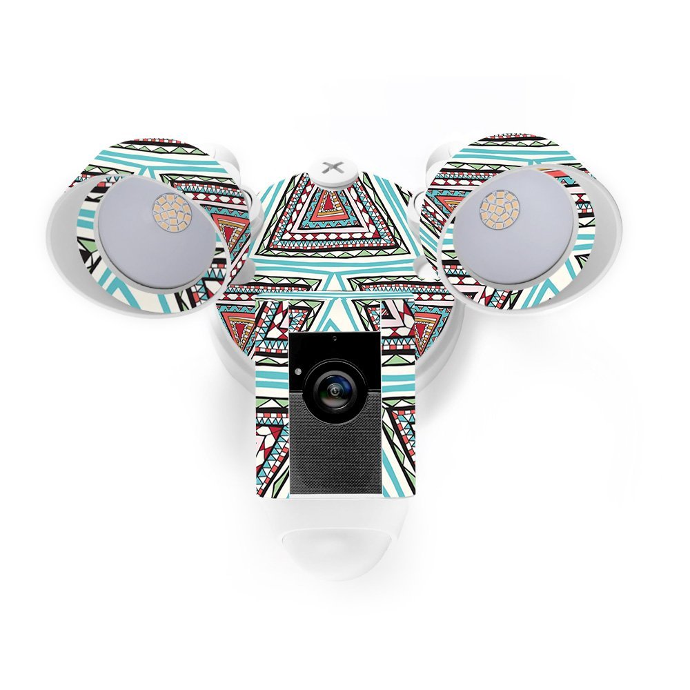 MightySkins Skin Compatible with Ring Floodlight Cam - Aztec Pyramids | Protective, Durable, and Unique Vinyl Decal wrap Cover | Easy to Apply, Remove, and Change Styles | Made in The USA