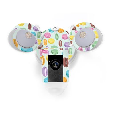 MightySkins Skin Compatible with Ring Floodlight Cam - Macarons | Protective, Durable, and Unique Vinyl Decal wrap Cover | Easy to Apply, Remove, and Change Styles | Made in The USA