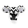 MightySkins Skin Compatible with Ring Floodlight Cam - Black Chevron | Protective, Durable, and Unique Vinyl Decal wrap Cover | Easy to Apply, Remove, and Change Styles | Made in The USA view 1
