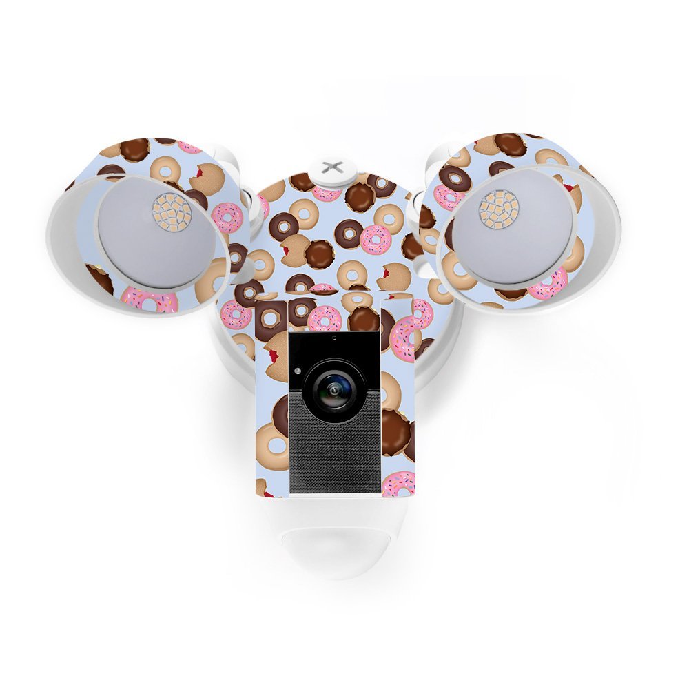 MightySkins Skin Compatible with Ring Floodlight Cam - Donut Binge | Protective, Durable, and Unique Vinyl Decal wrap Cover | Easy to Apply, Remove, and Change Styles | Made in The USA