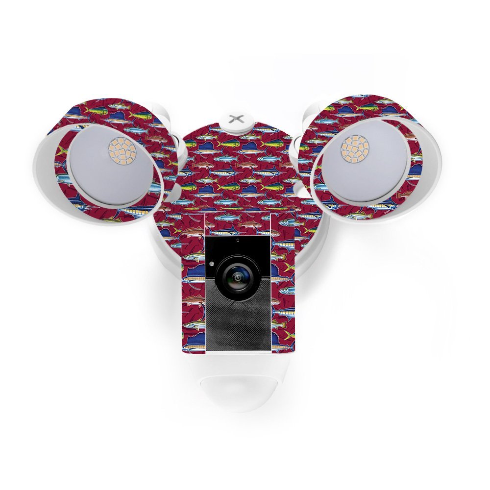 MightySkins Skin Compatible with Ring Floodlight Cam - Saltwater Collage | Protective, Durable, and Unique Vinyl Decal wrap Cover | Easy to Apply, Remove, and Change Styles | Made in The USA