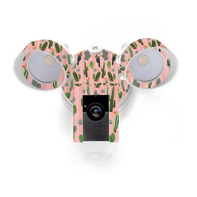 MightySkins Skin Compatible with Ring Floodlight Cam - Cactus Garden | Protective, Durable, and Unique Vinyl Decal wrap Cover | Easy to Apply, Remove, and Change Styles | Made in The USA