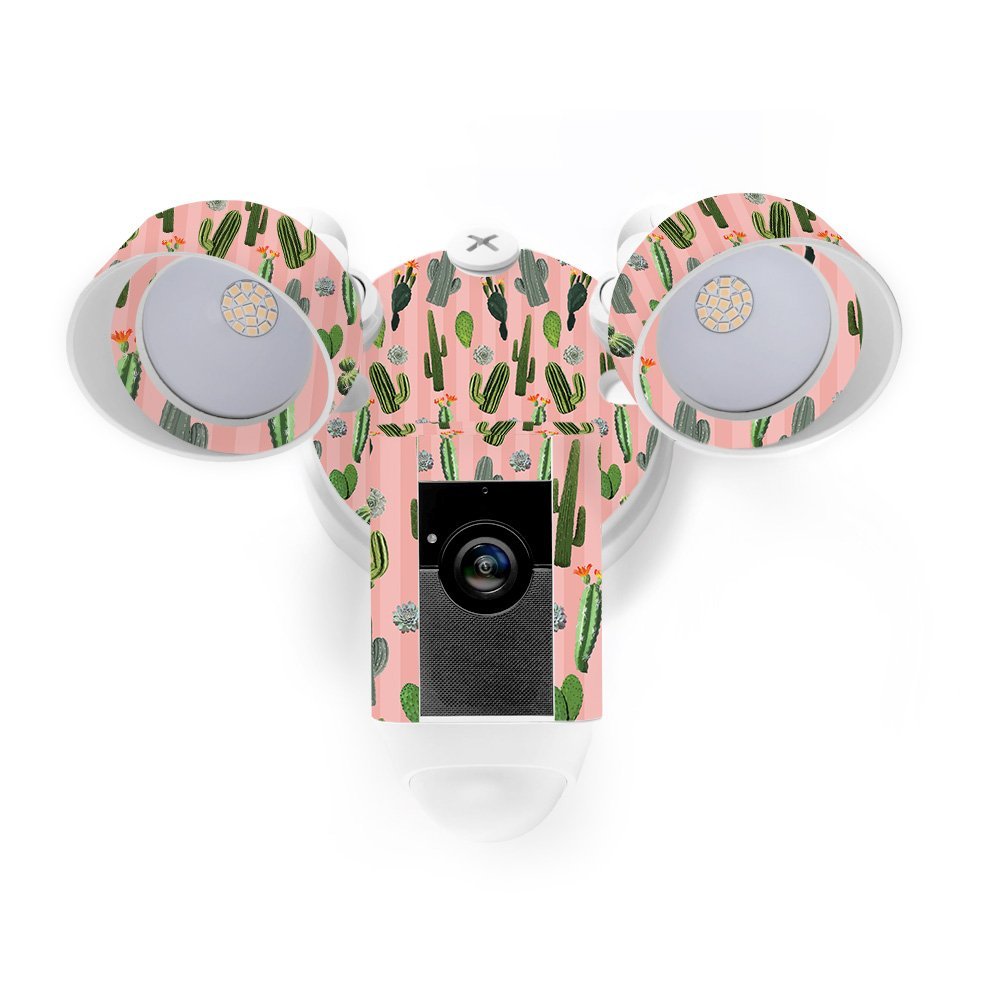 MightySkins Skin Compatible with Ring Floodlight Cam - Cactus Garden | Protective, Durable, and Unique Vinyl Decal wrap Cover | Easy to Apply, Remove, and Change Styles | Made in The USA