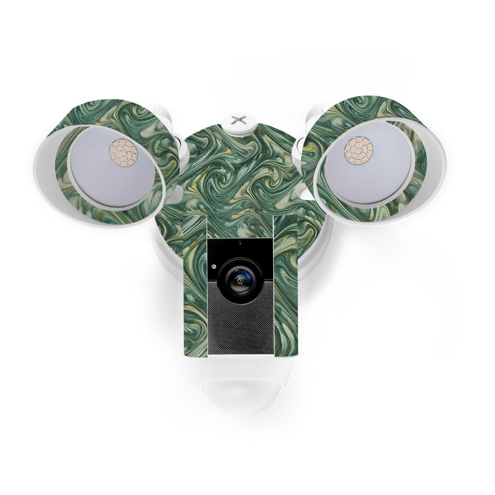 MightySkins Skin Compatible with Ring Floodlight Cam - Marble Swirl | Protective, Durable, and Unique Vinyl Decal wrap Cover | Easy to Apply, Remove, and Change Styles | Made in The USA