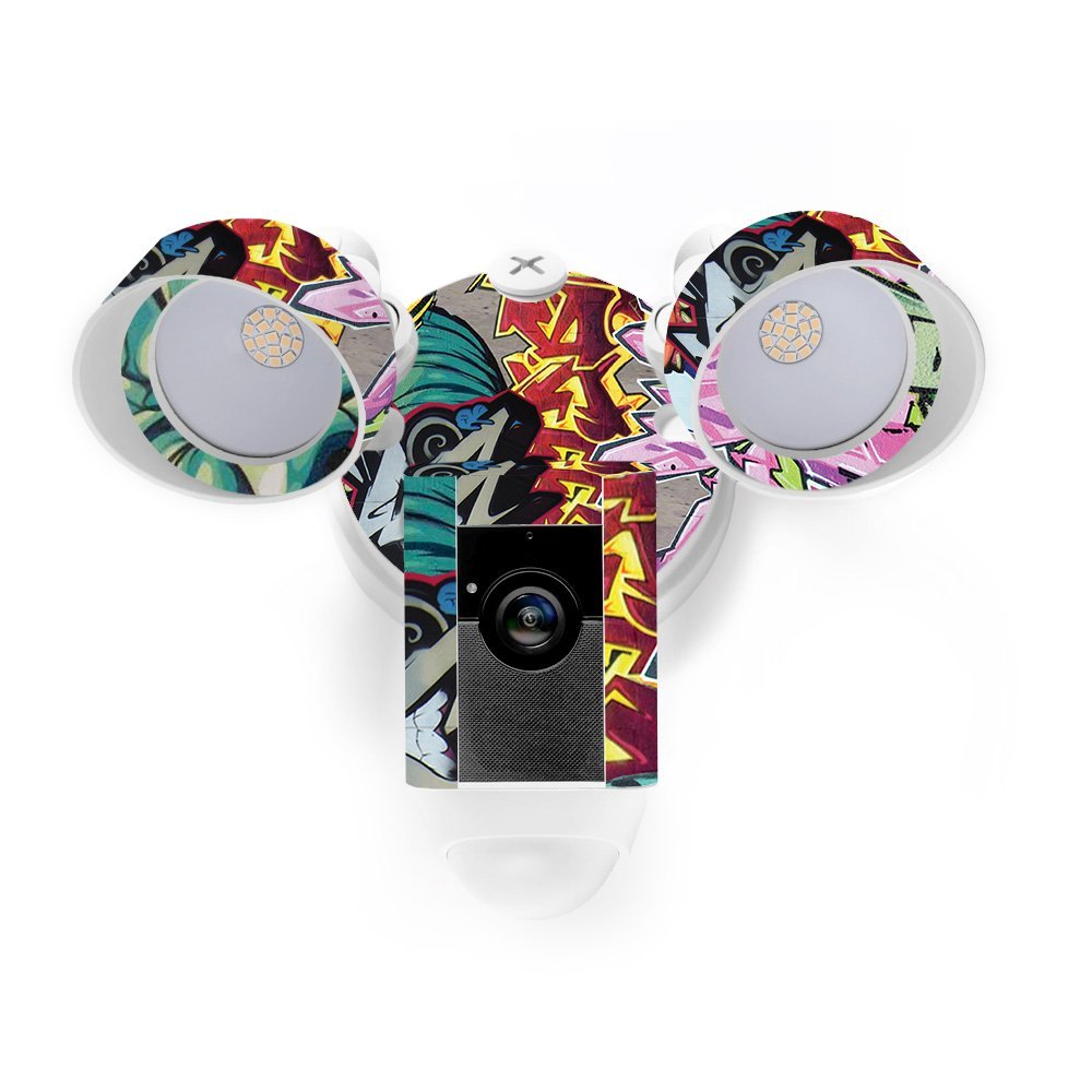 MightySkins Skin Compatible with Ring Floodlight Cam - Graffiti Wild Styles | Protective, Durable, and Unique Vinyl Decal wrap Cover | Easy to Apply, Remove, and Change Styles | Made in The USA
